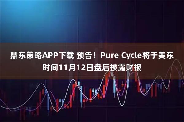 鼎东策略APP下载 预告！Pure Cycle将于美东时间11月12日盘后披露财报
