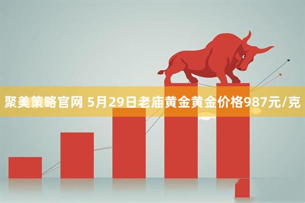 聚美策略官网 5月29日老庙黄金黄金价格987元/克